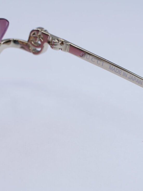 Gucci GG1603S 003 Cat Eye Sunglasses - Gold/Mirrored Violet main image 9